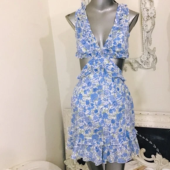 Mable | Dresses | Mable Floral Ruffle Mini Dress | Poshmark